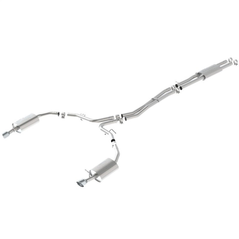 fits Ford 10-17 Racing M-5200-SHOTC Taurus Sho Cat-Back Touring Exhaust System - Chrome Tips