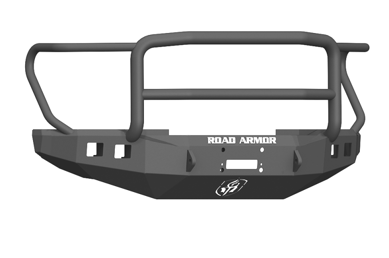 Road Armor 61745B fits Ford 17-20 F-250 Stealth Wide Fender Front Winch Bumper w/Lonestar Guard - Tex Blk