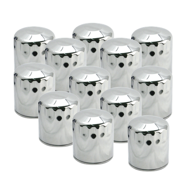 S&S 310-0242 Cycle 99-18 BT/2017+ M8/X-Wedge Chrome Oil Filter - 12 Pack