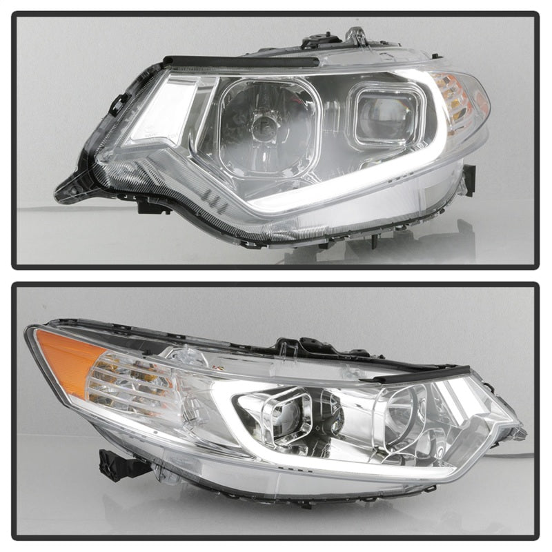 xTune 9042225 09-14 fits Acura TSX Projector Headlights - Light Bar DRL - Chrom