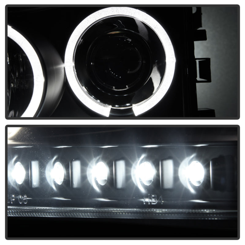 SPYDER 5078353 fits Dodge Charger Projector Headlights Halogen LED Halo LED Blk