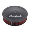 Edelbrock 1225 Air Cleaner Pro-Flo Series Round 14 In Diameter Cloth Element 3/8Indropped Base Black