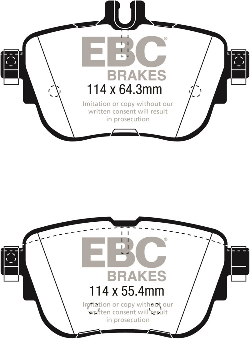 EBC DP22297 2017+ fits Mercedes-Benz E300 (W213) Greenstuff Rear Brake Pads