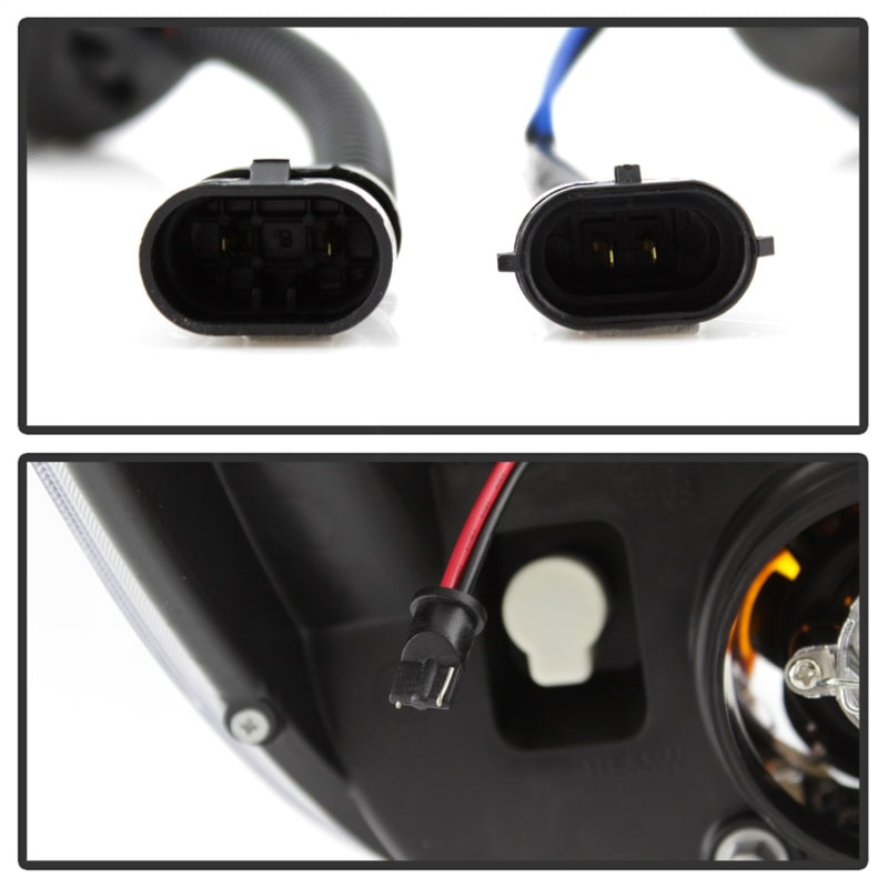 Spyder 5085344 fits Toyota 08-13 Sequoia Projector Headlights - Light Bar DRL -