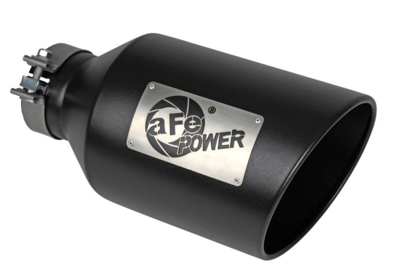 AFE 49T40801-B15 MACH Force-Xp 409 Stainless Steel Clamp-on Exhaust Tip Black
