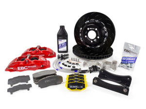 EBC Racing Volkswagen Polo GTI (AW) Red Apollo-4 Calipers 330mm Rotors Front Big Brake Kit