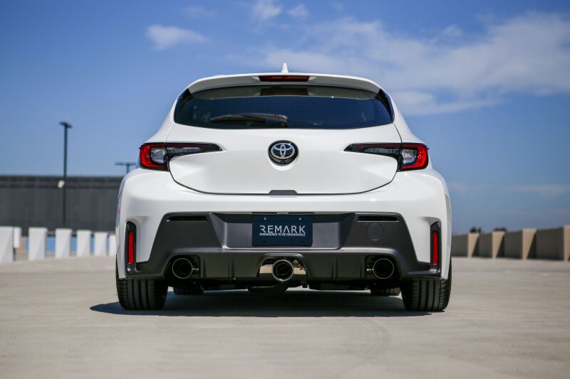 Remark RK-C3076T-05S Catback Exhaust, fits Toyota GR Corolla, Elite Spec Stainless Center Cover