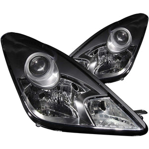 ANZO 121122 2000-2005 Toyota Celica Projector Headlights Black
