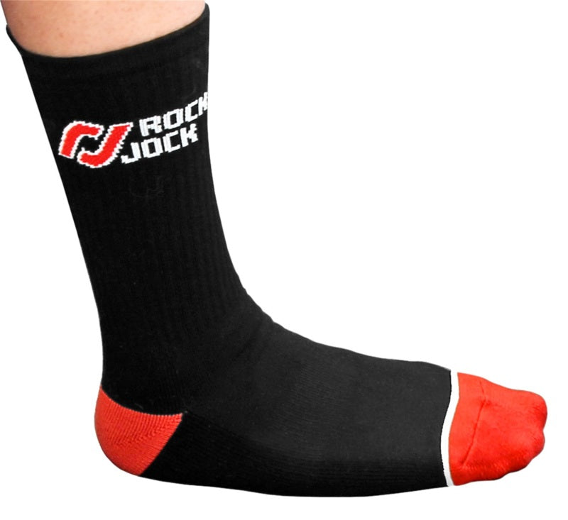 RockJock RJ-717001-1 Socks Black w/ Red and White Logo