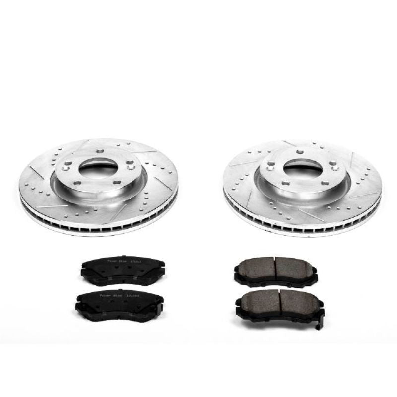 PowerStop K165 fits Hyundai 06-10 Sonata Front Z23 Evolution Sport Brake Kit