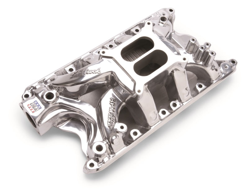 Edelbrock 75811 Polished fits Ford 351 RPM Air Gap Manifold
