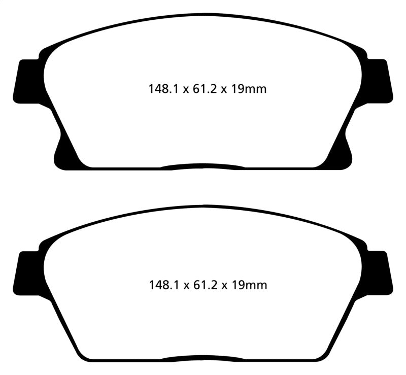 EBC DP22067 13+ fits Buick Encore 1.4 Turbo Greenstuff Front Brake Pads