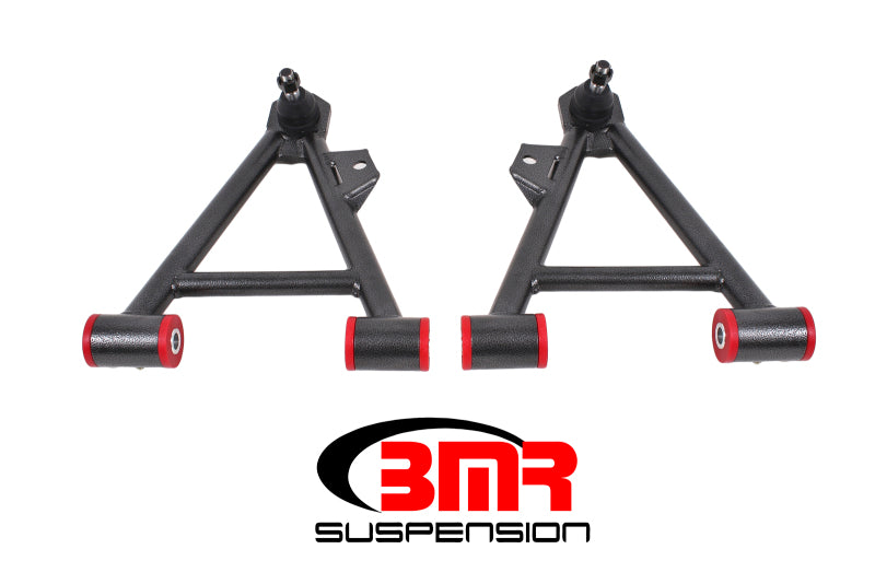 BMR AA041H Mustang Lower Non-Adj. A-Arms (Coilover Only) w/ STD. Ball Joint (Poly) - Black Hammertone