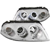 ANZO 121358 2005 fits Volkswagen 01-20 Passat Projector Headlights w/ Halo Chrome