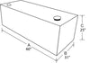 Tradesman 3259 Aluminum L-Shape Liquid Storage Tank Combo (48in. / 100 Gallon Capacity) - Brite