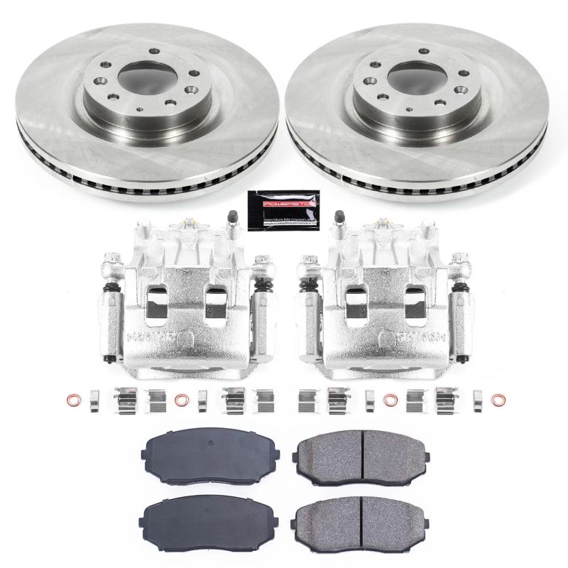 Power Stop KCOE5878A 11-15 fits Mazda CX-9 Front Autospecialty Kit w/Cals