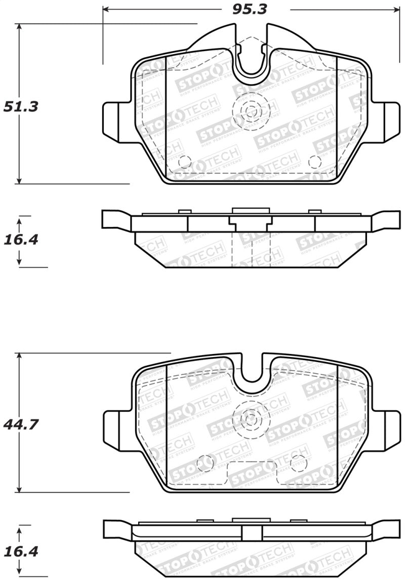 Stoptech 308.1226 Street Brake Pads