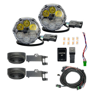 Nacho Offroad Technology V3TO1KWSO Nacho Lighting fits Toyota Nacho SAE Only Plug N Play Fog Light Kit - White
