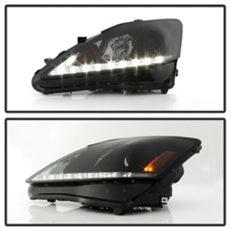 Spyder 5080073 fits Lexus 06-20 IS 250/350 2010 Projector Headlights DRL Black
