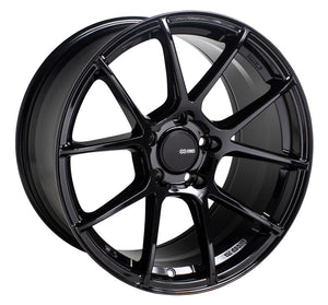 Enkei 522-880-6545BK TS-V 18x8 5x114.3 45mm Offset 72.6mm Bore Gloss Black Wheel