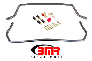 BMR SB031H G-Body Front & Rear Sway Bar Kit w/ Bushings - Black Hammertone
