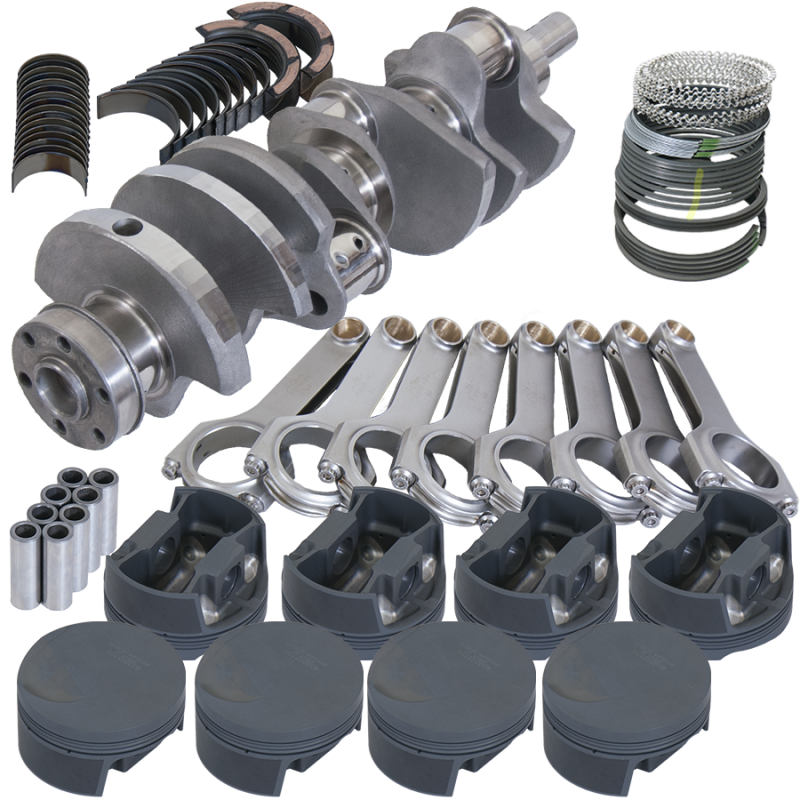 Eagle 14800040 fits Ford 351C 3.850in Crank 6.000in H-Beam -3cc Flat Top 4.040in Pistons Rotating Assembly