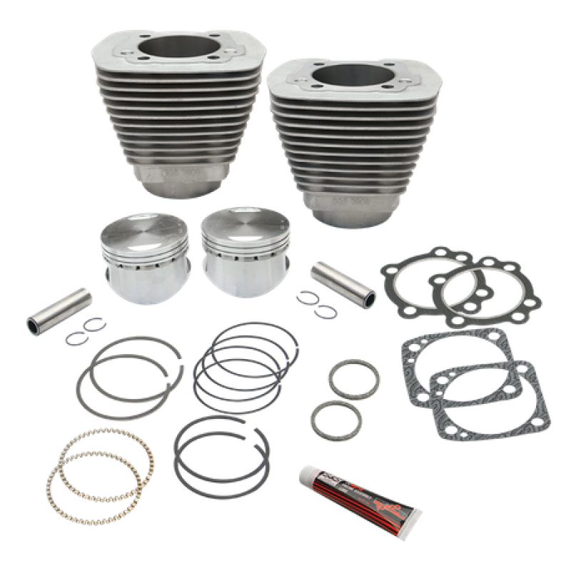 S&S 91-7202 Cycle 84-99 BT 96in 3 5/8in Big Bore Cylinder & Piston Kit - Natural
