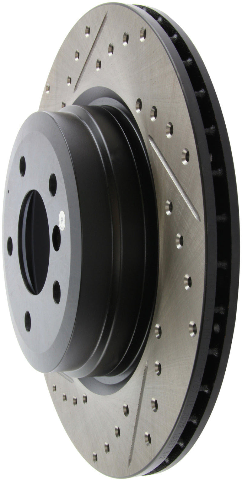 Stoptech 127.34080R 06 fits BMW 330 / 07-09 BMW 335 Slotted & Drilled Right Rear Rotor