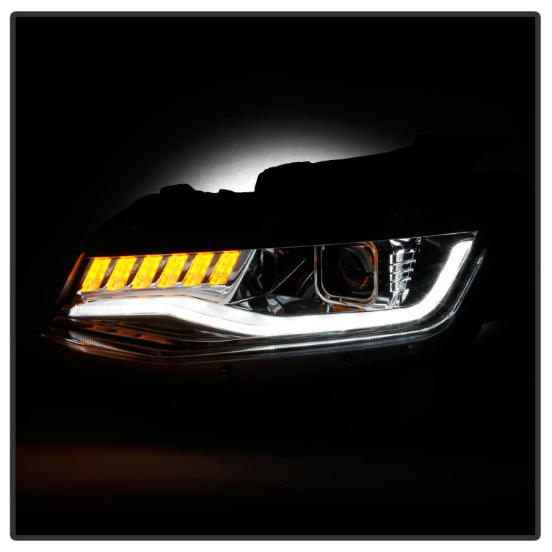 SPYDER 5087386 fits Chevy Camaro (Do Not Fit Halogen) Projector Headlight Chrome