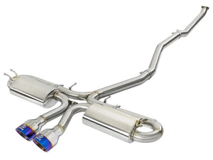 AFE 49-36618-L  3in 304 SS Cat-Back Exhaust System w/ Blue Tips 2017 fits Honda