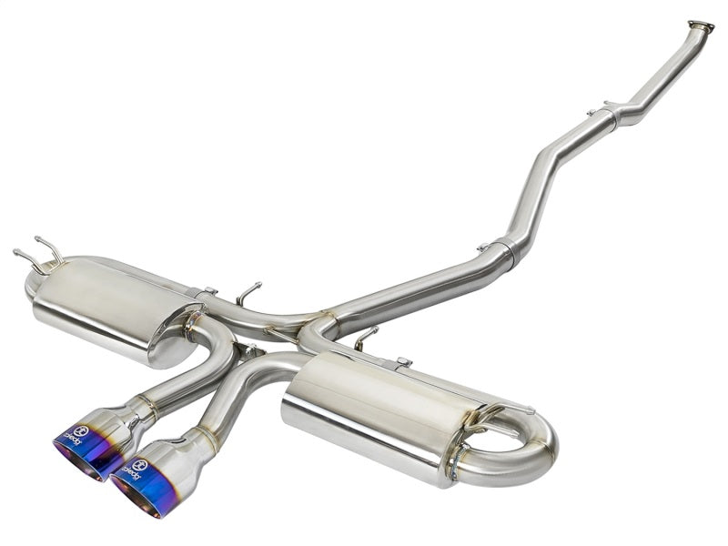 AFE 49-36618-L  3in 304 SS Cat-Back Exhaust System w/ Blue Tips 2017 fits Honda