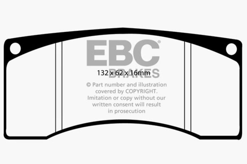 EBC DP3016C fits Ford Saleen Mustang Alcon front calipers Redstuff Front Brake Pads