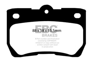EBC DP31586C 06-07 fits Lexus GS300 3.0 Redstuff Rear Brake Pads