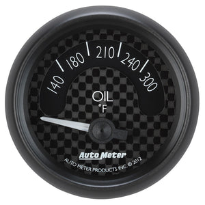 AutoMeter 8048 Autometer GT Series 52mm Short Sweep Electronic 140-300 Deg F Oil Temperature