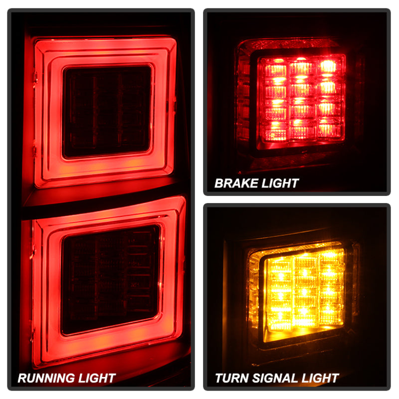 Spyder 5080936 fits Land Rover 10-14 Discovery LR4 Light Bar LED Tail Lights Bl