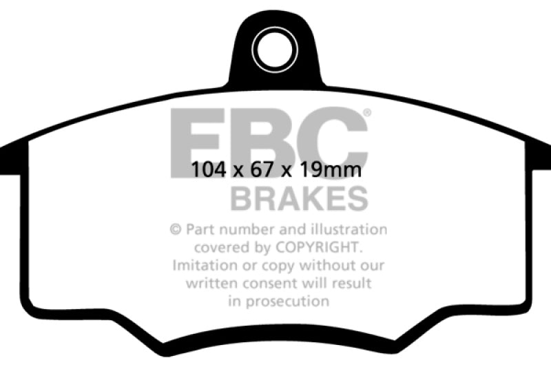 EBC DP2310 fits Audi 80-82 4000 1.6 Greenstuff Front Brake Pads