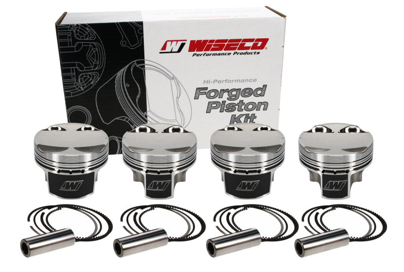 Wiseco K668M855AP Mitsu Evo 4-9 HD2 Asymmetric Skirt Gas Ported Bore 85.50mm - Size +.020 - CR 10.5 Piston Set