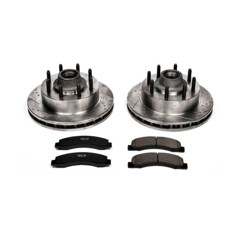Power Stop K1893 99-02 fits Ford F-350 Super Duty Front Z23 Evolution Brake Kit