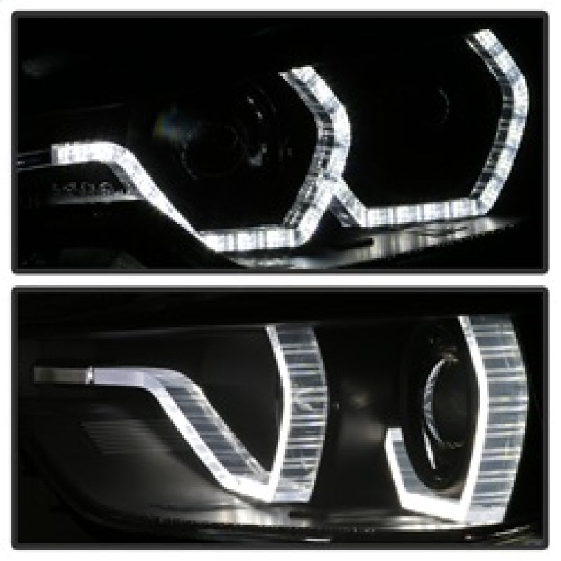 Spyder 5084347 fits BMW 12-14 F30 3 Series 4DR Projector Headlights - LED DRL -