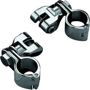 Kuryakyn 7944 Kuryakyn Peg Mounts With 1-1/4in Magnum Quick Clamps Chrome (Pair)