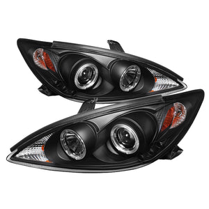 Spyder 5064301 fits Toyota 02-06 Camry Projector Headlights LED Halo LED Black