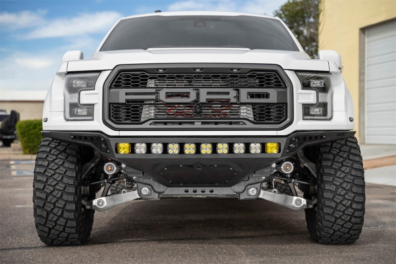 Addictive Desert Designs F114922770103 fits Ford 17-20 F-150 Raptor Rock Fighter Frame Cut Front Bumper