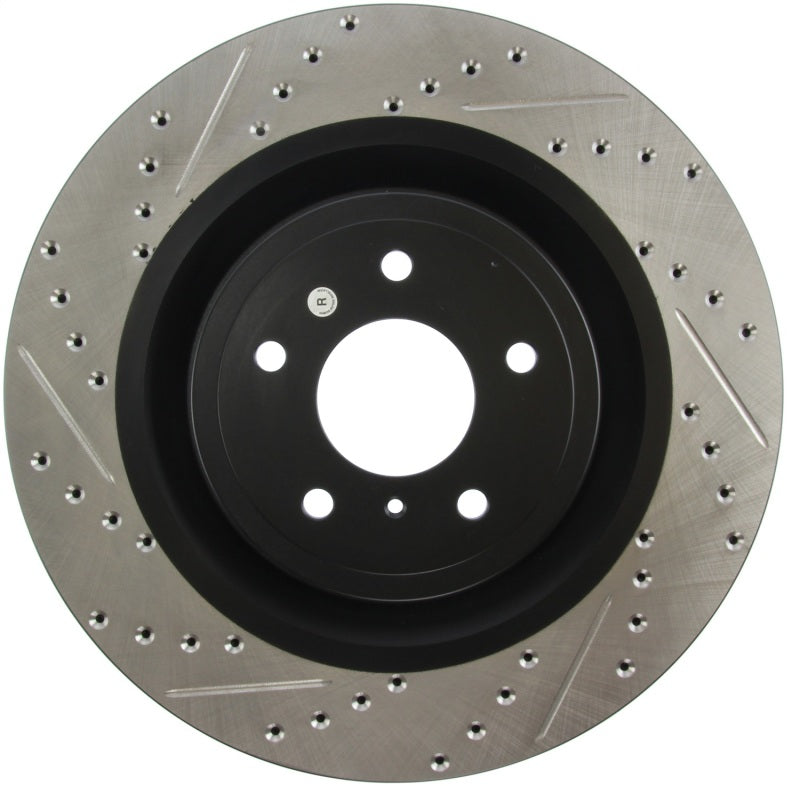Stoptech 127.42100R fits Infiniti G37 / Nissan 370Z SportStop Slotted & Drilled Front Right Rotor