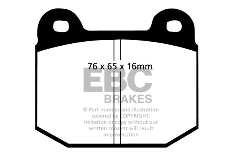 EBC DP2197 fits Alfa Romeo 87-92 75 1.6 Greenstuff Front Brake Pads