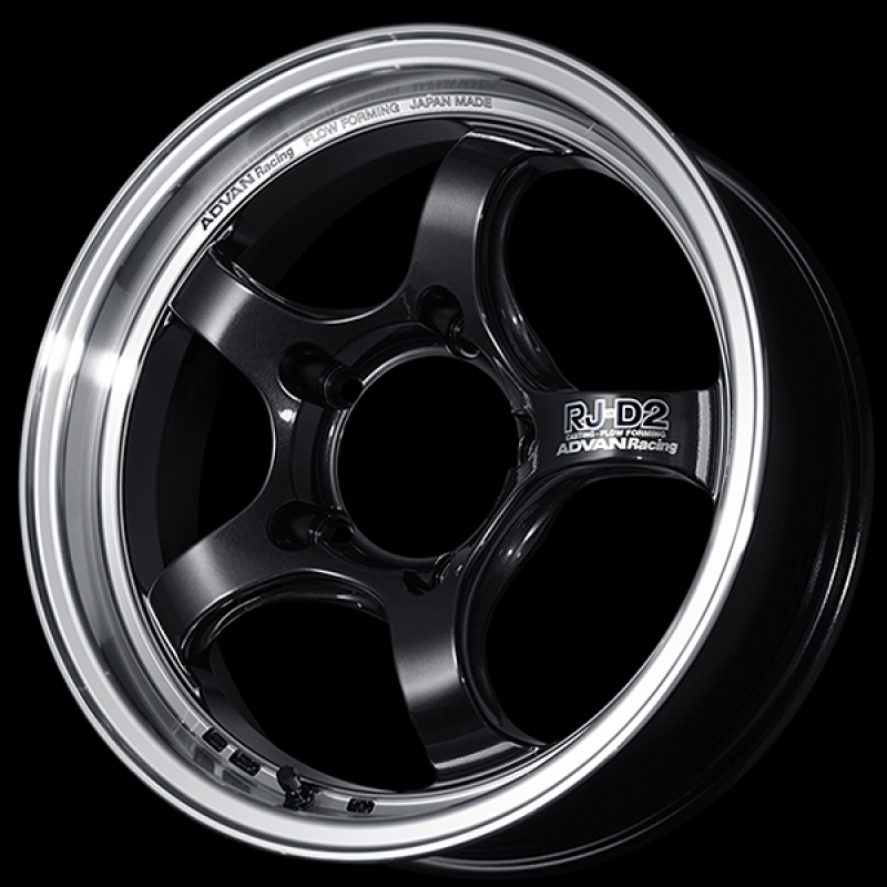 Advan YAT7G37EBG RG-D2 17x8.0 / +37 Offset / 5x114.3 / 73mm Bore / Machining and Black Gunmetallic