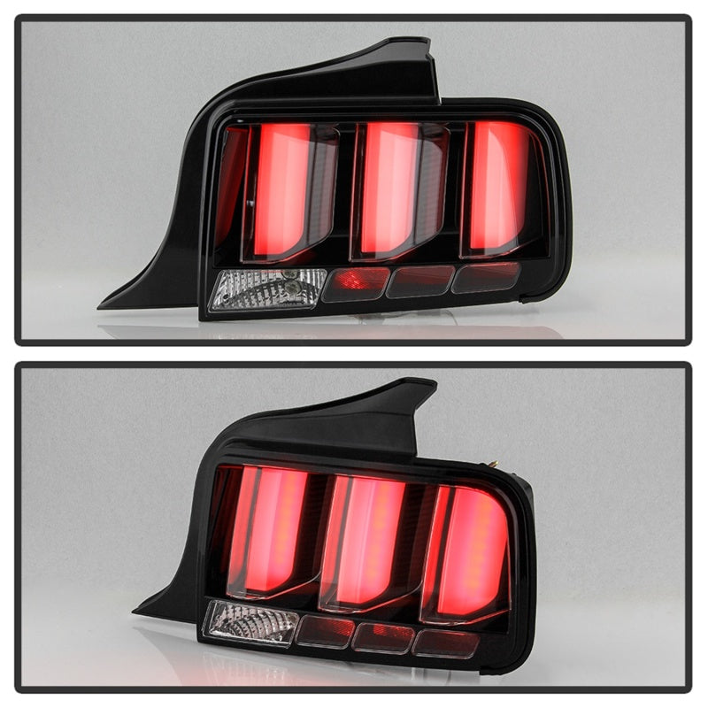 Spyder 5086693 fits Ford 05-09 Mustang (White Light Bar) LED Tail Lights - Blac