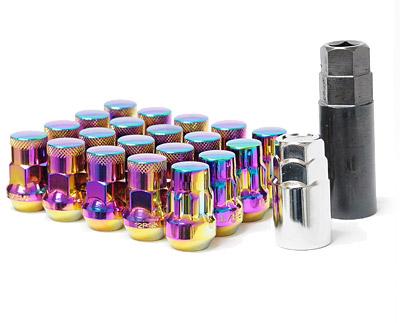 Wheel Mate 32926UP Muteki SR35 Close End Lug Nuts Lock Set-Blue 12x1.50 35mm