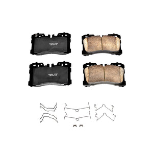 PowerStop 17 fits Lexus LS460 Front Z17 Evolution Ceramic Brake Pads w/Hardware