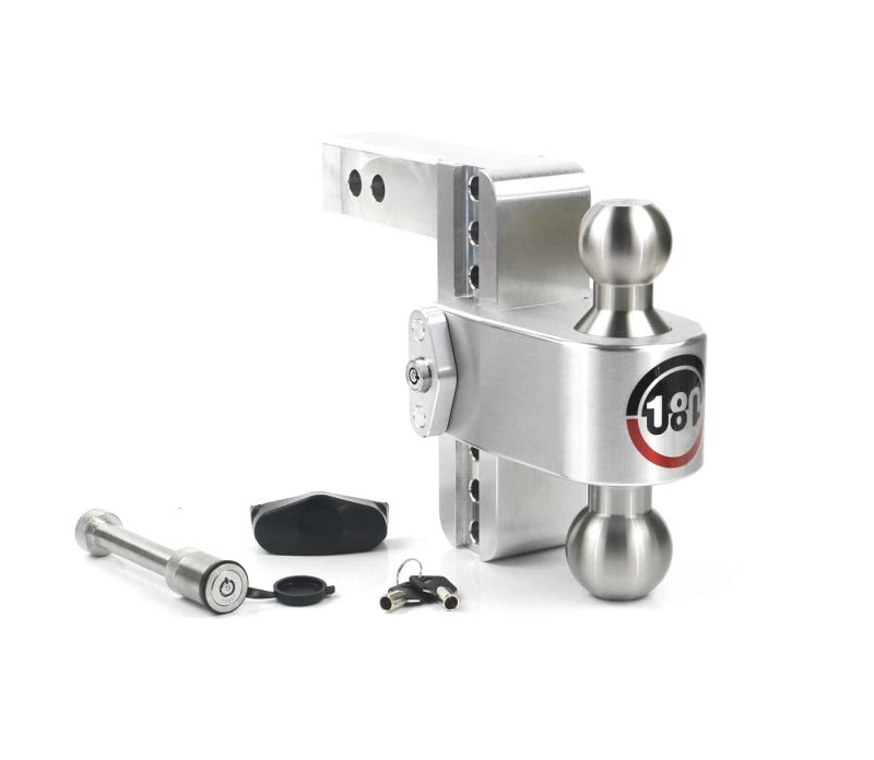 Weigh Safe LTB6-2-KA 180 Hitch 6in Drop Hitch & 2in Shank (10K/12.5K GTWR) w/WS05 - Aluminum