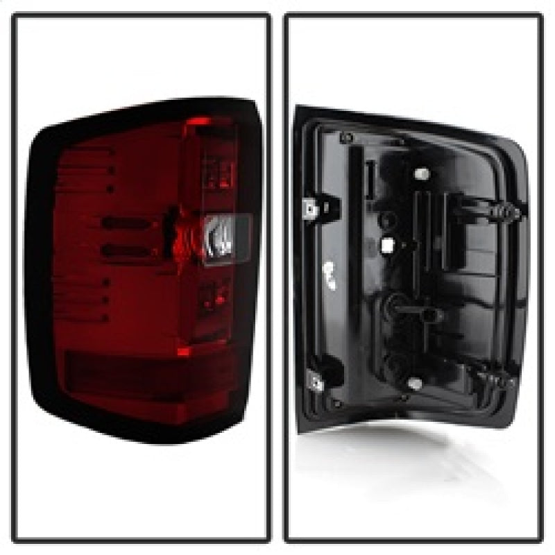 Spyder 5083753 fits Chevy 16-20 Silverado 2017 Light Bar LED Tail Lights - Red